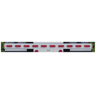 Universal 1 Piece Rear Light Bars with 10 Oval Light Holes, Hardware Included, Fits Various Truck Models, RoadWorks 1 Year Warranty