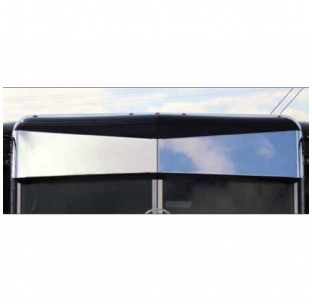 Post Mount 11 Inch Darwin Toptie Visor Door Mounted Mirrors for Peterbilt Ultracab and Flat Top