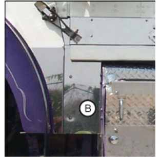 Kenworth W900B Short Hood Mock Cowl Extensions - Blank, 2 Inch, or Combo Holes - No Lights Included