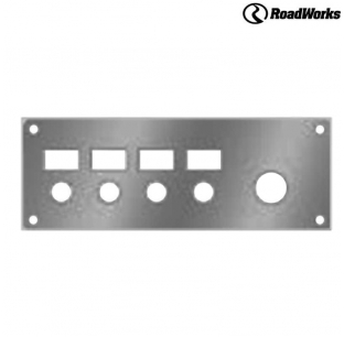 Kenworth Ignition Panel with 4 Switch Holes - Fits 2001 and Earlier Models - Roadworks