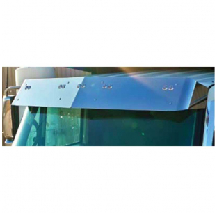 10.5 Inch Drop Visor for International 2002+ DayCabs - No Factory Visors - Multiple Lighting Options