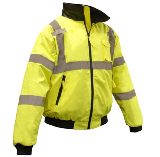 Class 3 High Visibility Quilted Bomber Jacket
