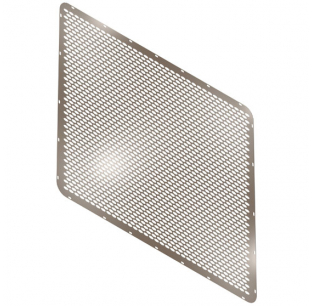 Peterbilt 378, 379 Extended Hood Stainless Steel Grille with 1 Inch Alternating Oval Holes