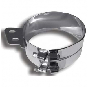 TRUX Chrome Angled Mount Exhaust Clamp