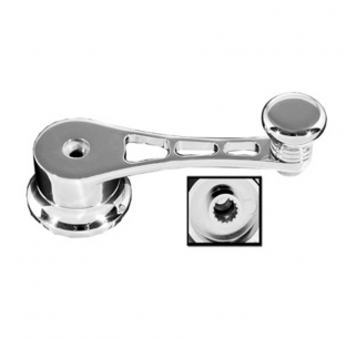 Window Regulator Crank Handle with Rounded Splined Shaft for Easy Adjustment