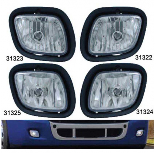 Freightliner Cascadia 2008-2017 Fog Lights - Enhance Visibility & Safety