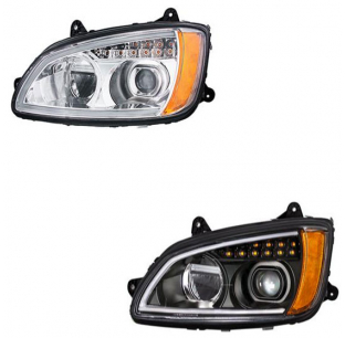 LED Headlight With Turn Signal And Position Light Bar For 2007 Through 2017 Kenworth T660