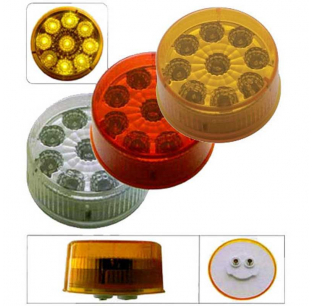 9 LED 2 Inch Reflector Clearance Marker