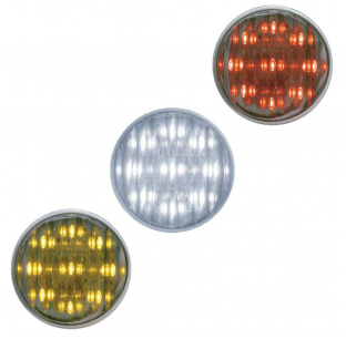 2 Inch Round LED Auxiliary Light with 9 LEDs in Multiple Colors - United Pacific