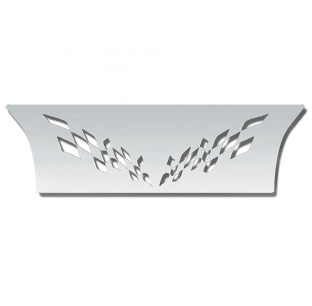 Peterbilt Sleeper Center Roof Top Trim with Flag Pattern - Fits Most Models