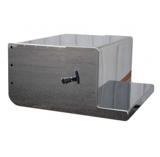 Peterbilt 379/388/389 Stainless Steel Tool Box with Tie Downs & Molded Lid - Heavy Duty, 37