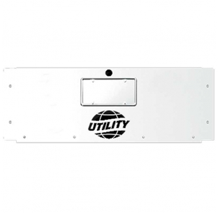 Utility Trailer Rear Frame Filler with World Logo and Round Holes - Wingmaster