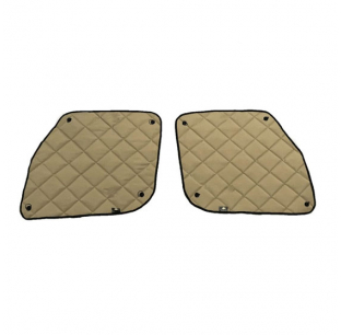 Freightliner Cascadia Tan ZenEclipse Door Window Cover Set - Perfect Fit, Clean Look