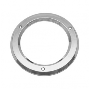 Chrome Plastic 4 Inch Round Light Bezel - Durable and Stylish Light Cover