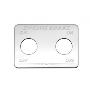Stainless Engine Brake On/Off Switch Plate