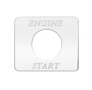 Stainless Engine Start Switch Plate