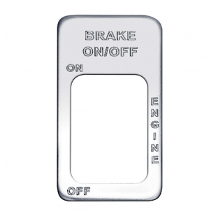 Stainless International Brake On/Off Switch Plate