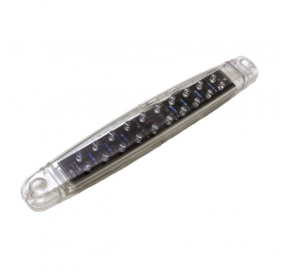 10.25 Inch 20 LED Black Auxiliary Lamp - High Brightness