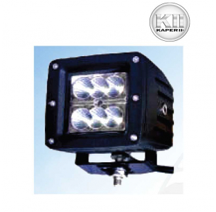 24 Watt Spot or Flood Work Light - 1200 Lumens - 6000K - 3.5x2.97x3.14 Inch - 10-30V DC