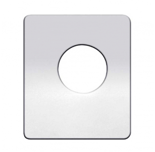 Stainless Steel Blank Switch Plate for Peterbilt - No Engraving, Fits Most Models