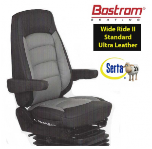 Wide Ride II Hi Suspension Hi-Back Ultra Leather Seat with Serta
