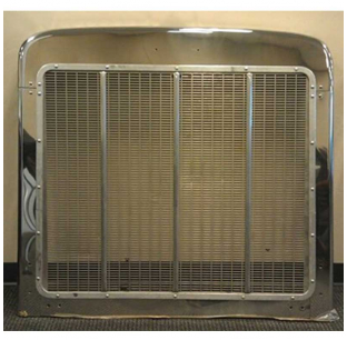 Peterbilt Long Hood OEM Style Punched Grille Stainless Steel