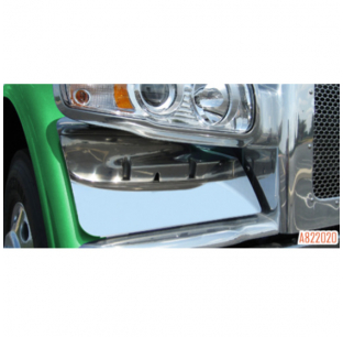 Peterbilt 388/389 Fender Guards with 6 P3 LED Lights - Standard Mount