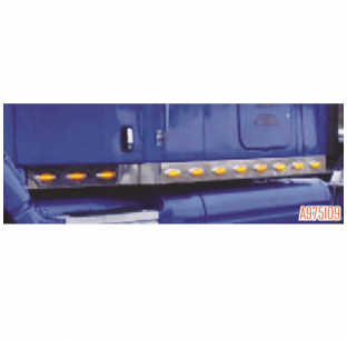 Peterbilt 387/587 Premium Cab & Sleeper Panel Set with LED P1 Lights, 10 Inch Spacing