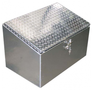 Diamond Plate Aluminum Tool Box - Durable, Secure Storage for Tools