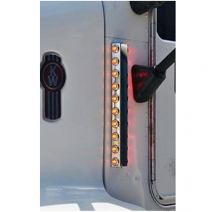 Peterbilt 17 Inch Filter Light Panel with Six 3/4 Inch Light Holes - Fits Peterbilt Models