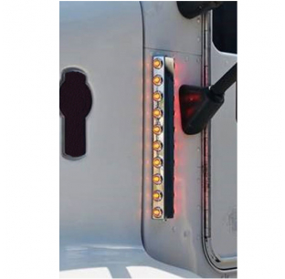 Peterbilt 17 Inch Filter Light Panel with 10 3/4 Inch Light Holes - Durable and Precise Fit