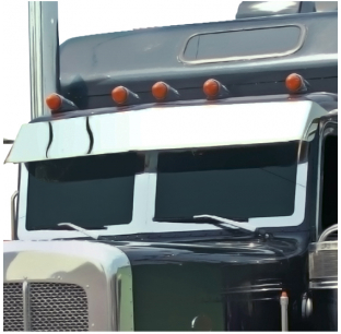 Peterbilt Flat Windshield Trim for 1992 and Newer Models - Durable and Precise Fit