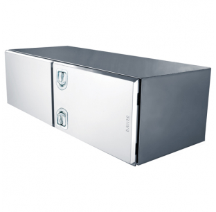 Stainless Steel 24x24 Tool Box with Double Doors, Lockable T-Handles, Corrosion Resistant, Weather Tight Seal, Made in Italy