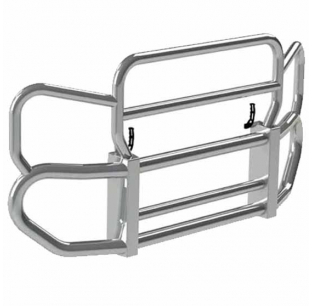 Herd 300 Series Stainless Steel Grille Guard for Freightliner Cascadia 116/126 with Polished Finish