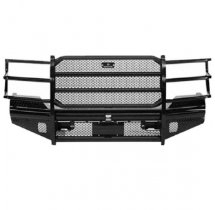 Heavy Duty Black Powder Coated Front Bumper with Full Grille Guard for Ford Legend Super Duty