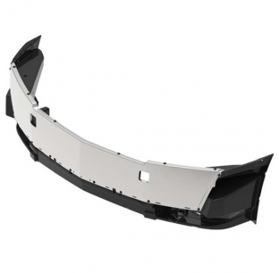 Stainless Steel Modular 4 Piece Aero Bumper with Fog Light Holes for Western Star 5700XE OEM Replacement