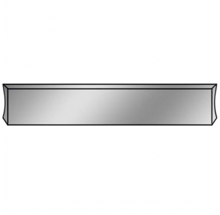 Chrome Plated Steel Western Star Raptor X8 Bumper with Squared Ends and Mounting Plates
