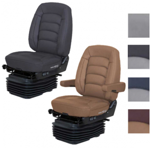 Heated Wide Ride II LoPro Mid-Back Ultra Leather Seat with Serta Gel Foam, Adjustable Armrests, Swivel, and Back Pain Relief System