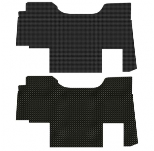 Floorliner for Kenworth T680/T880 Automatic Transmission - Orb or Diamond Pattern, Perfect Fit, Easy Clean, USA Made