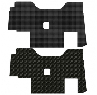 Floorliner for Manual Transmission Kenworth T680/T880 - Orb or Diamond Pattern, Precision Fit, USA Made