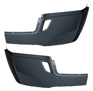 Bumper Cover with Deflector Holes for Freightliner Cascadia 116/126 - No Fog Light Holes - Made in North America