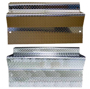 40-inch Diamond Plate Battery Box Cover for Kenworth W900B/W900L - Aluminum Replacement for 2005+ and 2004- Models