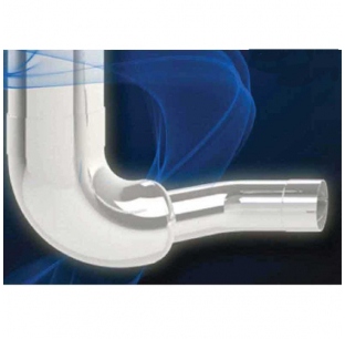 Dynaflex Kenworth W900B Over Frame Right Side 7 Inch Elbow 7 to 5 Inch Taper-Loc Reduction K180-14764CP