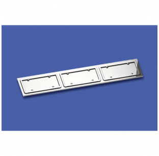 Freightliner Under Bumper Triple License Plate Holder - Durable, Easy Install, Perfect Fit