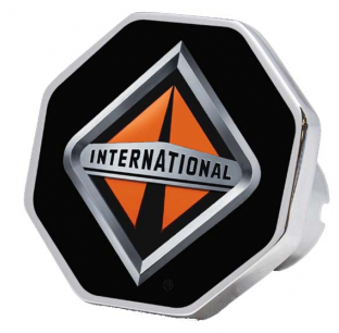 Enhance your style with the Black Octagon International Logo Knob. Made from durable aluminum, this sleek knob fits perfectly and adds a touch of elegance.