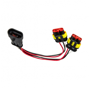 3 Pin Weather Pack Splitter Plug - Durable, Reliable Connector for Automotive Wiring