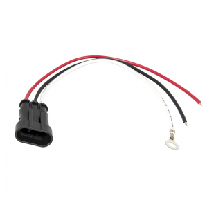 Male 3 Pin Weatherpack to 3 Wire Light Adapter Plug - Durable and Reliable Connection