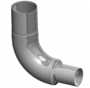 Lincoln Freightliner Chrome Elbow 8