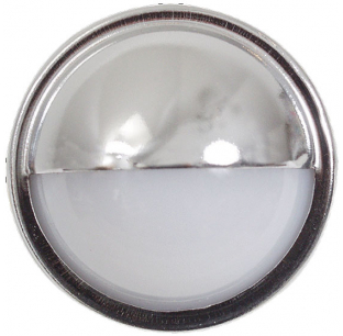 1.5 Inch Round Mini License Light with .180 Male Bullet Plugs for Vehicles