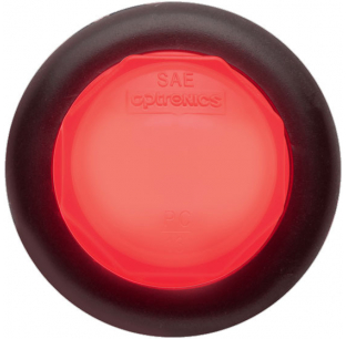 3/4 Inch Red 2 LED Marker and Clearance Light with Grommet and Weathertight Connector